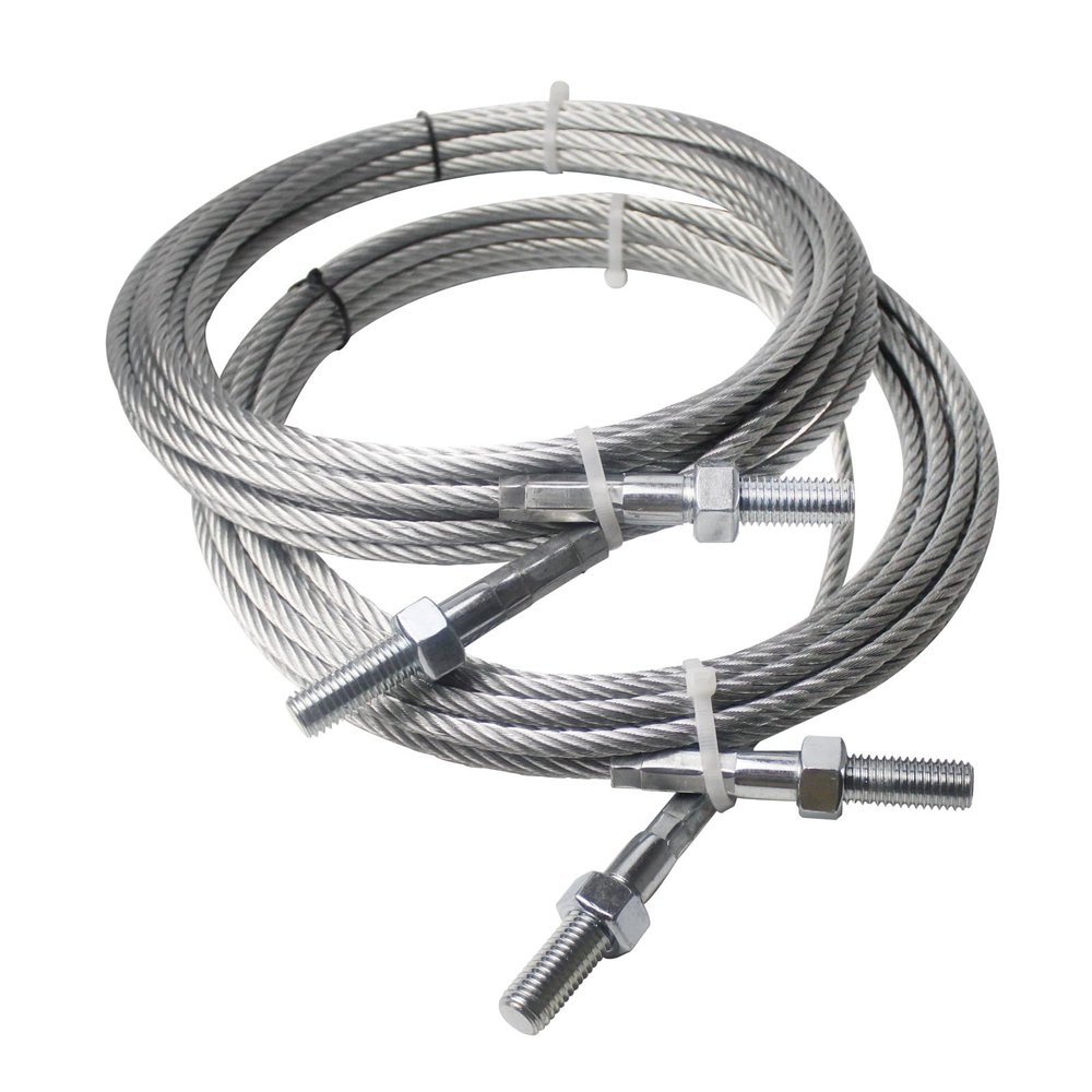 Qrstvyun 2 Set Equalizer Cables N372 Fit for Rotary Lift Model SPO10 Replace N372/BH7529-86, 30 Ft Silver