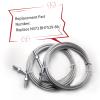 Qrstvyun 2 Set Equalizer Cables N372 Fit for Rotary Lift Model SPO10 Replace N372/BH7529-86, 30 Ft Silver view 3