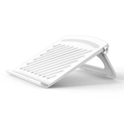 Adjustable Laptop Stand Laptop Stand for Desk, Foldable Portable Desktop Holder Cooling, Supports Laptops up to 17"(White)