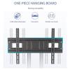 QICBYING Portable TVs Floor Stand - Mobile TV Cart Mount with Wheels, Height Adjustable Rolling Floor Mount, Teaching Conference Monitor Frame, Up to 50kg view 4