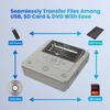 VHS to DVD Recorder, VCR VHS to DVD Converter, TV to USB SD HDD Device, Record VHS VCR Camcorder Video via AV Input, No PC Required, Smartphone WiFi Media Copy Recorder, Includes 10 Free DVD-R view 4