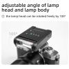 CHEOTIME Mini Camera Flash, Compact Manual Hot Shoe Flash 4 Level Power Control Digital Camera Flash Rechargeable Photography Lighting for DSLR (Black) view 3