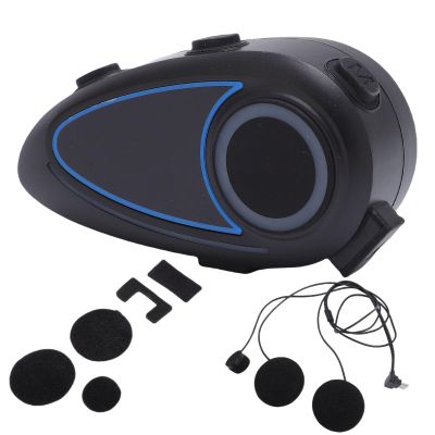 Dpofirs Motorcycle Helmet Bluetooth Headset, Compatible with All Helmets, Noise Reduction Bluetooth 5.4 Headphone, HiFi Sound, Water Proof, Automatic Answer