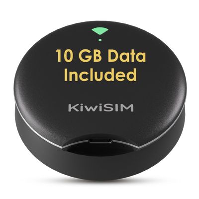 UFO Mobile Hotspot with Data 10GB-30Days, Portable Pocket WiFi 6 & 4G LTE Hotspot l MiFi, Support AT&T, T-Mobile, Verizon, 10 Devices, USA Coverage, No SIM Card Required, No Contract, Black