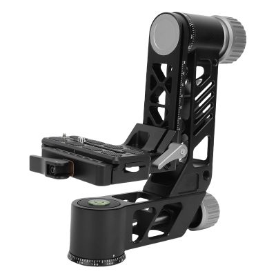 Luocute DSLR Camera Tripod Head, 55.1 Lbs Load Heavy Duty Aluminum Alloy 360 Degree Panoramic Quick Release Plate Camera Tripod Stabilizer