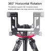 Luocute DSLR Camera Tripod Head, 55.1 Lbs Load Heavy Duty Aluminum Alloy 360 Degree Panoramic Quick Release Plate Camera Tripod Stabilizer view 4