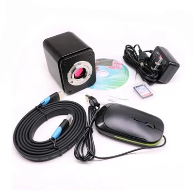 Microscope Accessories Kit 5.0MP Microscope Camera 1080P 60fps Auto Focus HDMI Microscopio Industrial Cameras with SD Card Microscope Slides