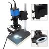 Microscope Accessories Kit 14MP/16MP H_DMI VGA HD Camera Industrial Microscope Camera 180X C Mount Lens 56 LED Ring Light Stand Holder for Phone Soldering Repair Microscope Slides view 3