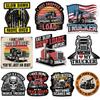 10 Pcs Trucker Sticker Pack  Funny Truck Driver Vinyl Decals for Laptops, Water Bottles, Toolboxes & Coolers  American Flag Big Rig Humor Stickers for Truckers & Road Life (Normal, 4 Inch) view 1