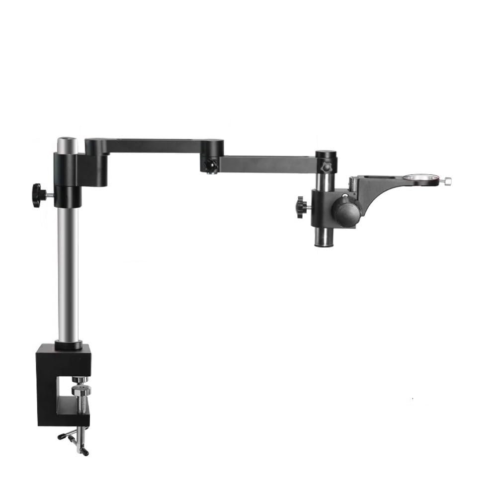 Microscope Accessories Kit Rotatable Folding Bracket Articulating Holder Stand Universal 76/50MM Focus Arm for Stereo Trinocular Microscope Digital Camera Microscope Slides