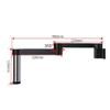 Microscope Accessories Kit Rotatable Folding Bracket Articulating Holder Stand Universal 76/50MM Focus Arm for Stereo Trinocular Microscope Digital Camera Microscope Slides view 3