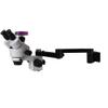Microscope Accessories Kit Rotatable Folding Bracket Articulating Holder Stand Universal 76/50MM Focus Arm for Stereo Trinocular Microscope Digital Camera Microscope Slides view 4