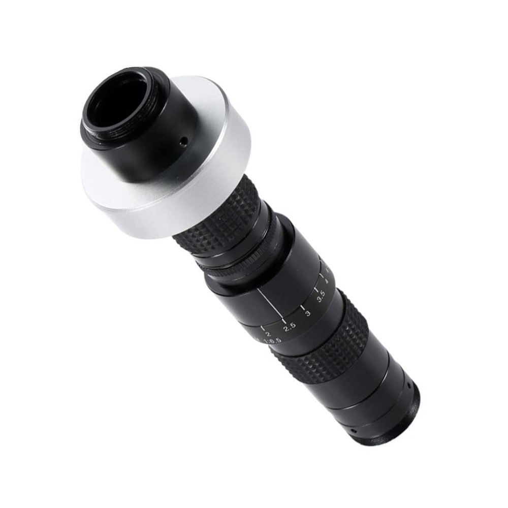 Microscope Accessories Kit for Industrial Electronic Video Microscope Camera Lens 0.7X-4.5X Continuous Zoom Large Depth of Field Adjustment Magnifying Glass Microscope Slides