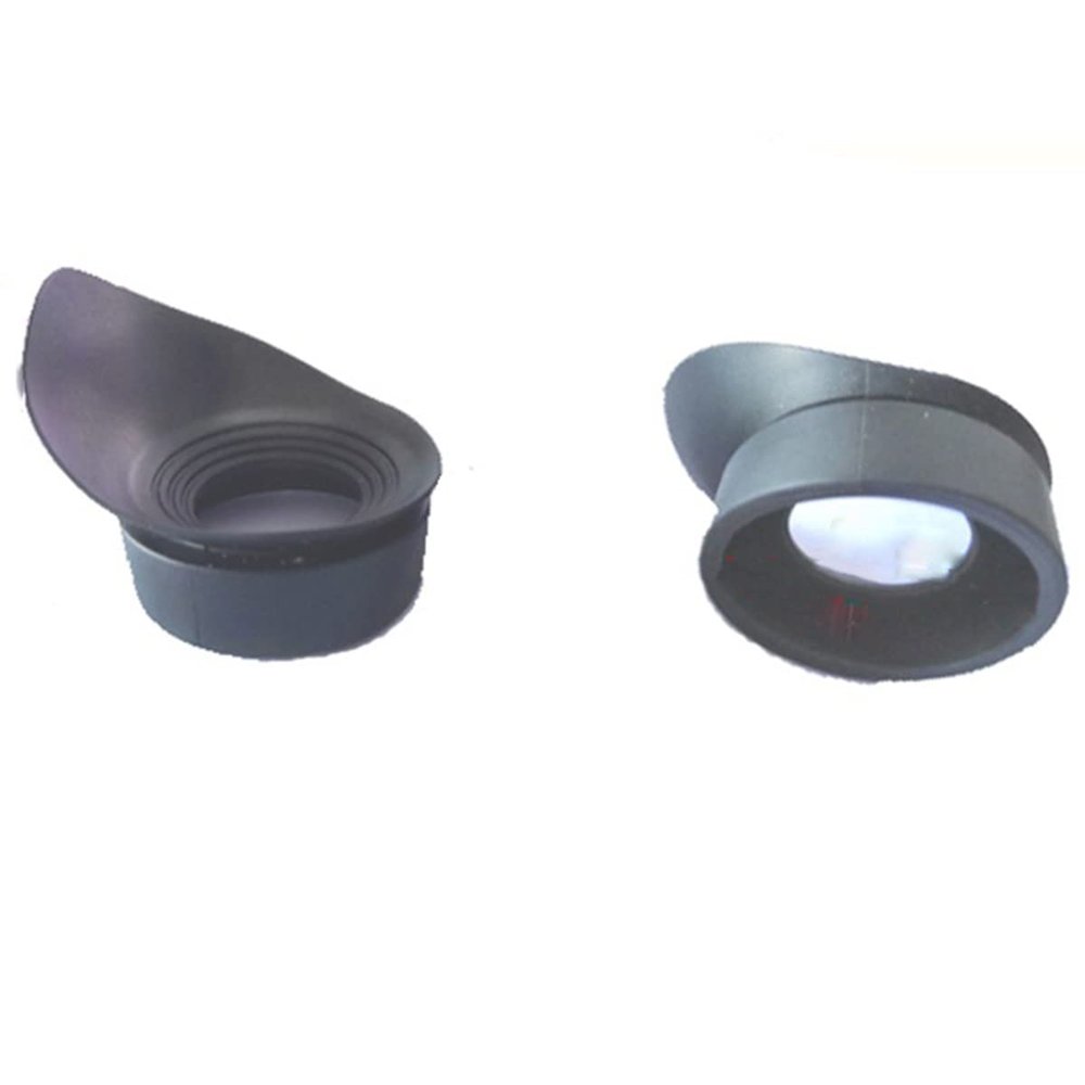 Microscope Accessories Kit 2PCS Biological Stereo Microscope, Use Rubber Eye Guards Cylinder Eye Shield Cups Microscope Slides