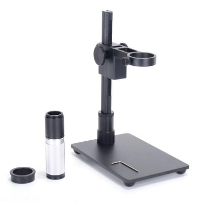 Microscope Accessories Kit Universal Adjustable Base Stand Gear Holder Bracket Max 35mm Diameter HDMI-Compatible USB Microscope Camera 120X Zoom Lens Microscope Slides