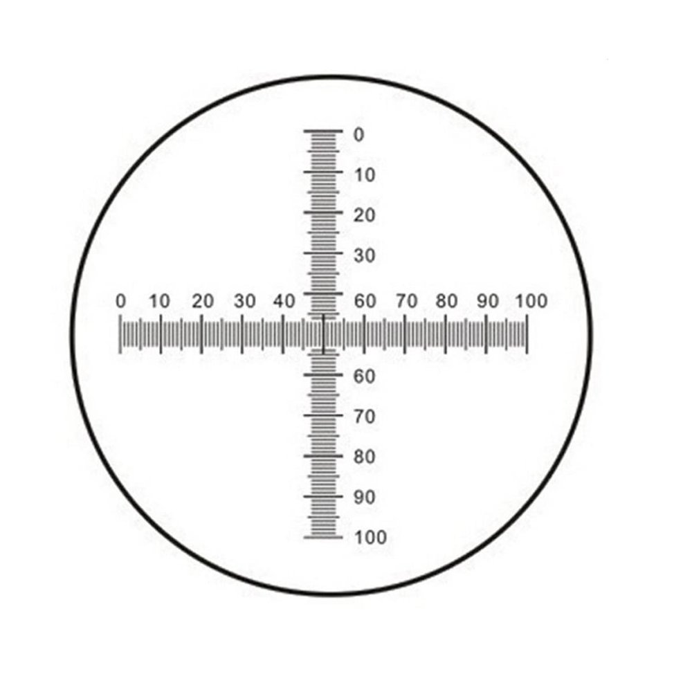 Microscope Accessories Kit Diameter 16mm Eyepiece Micrometer Optical Glass Cross Ruler Concentric Circles Microscope Microscope Slides