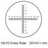 Microscope Accessories Kit Diameter 16mm Eyepiece Micrometer Optical Glass Cross Ruler Concentric Circles Microscope Microscope Slides view 2