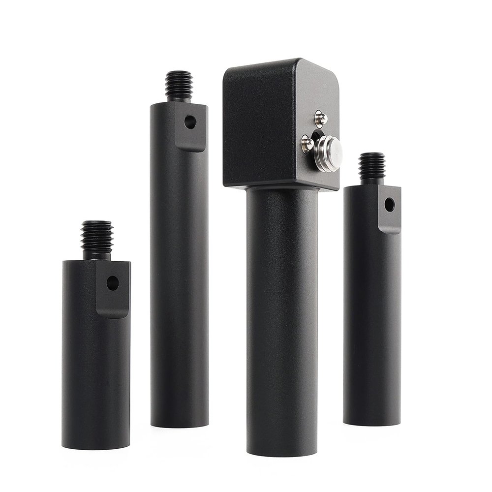 Eonvic 19mm Rod Mounting Bracket for ARRI RED Camera, with 2" 3" 4" Length Extension 3/8 Screw and Anti Twist (Black)