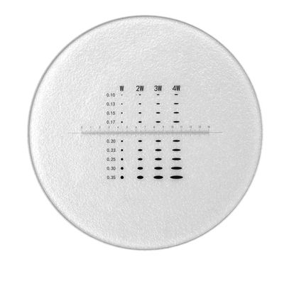 Microscope Accessories Kit Micrometer Diameter 26mm Calibration Board Optical Ruler Microscope Microscope Slides