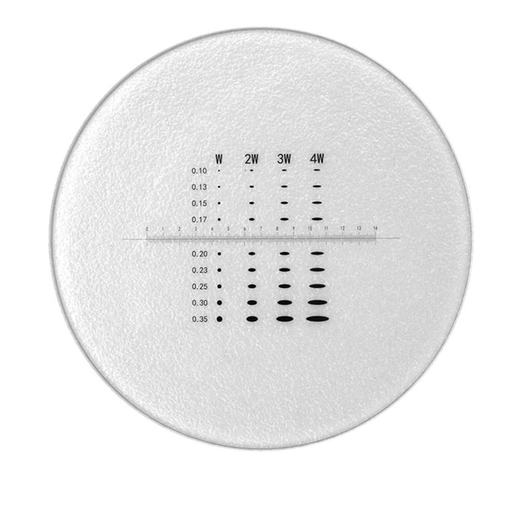 Microscope Accessories Kit Micrometer Diameter 26mm Calibration Board Optical Ruler Microscope Microscope Slides
