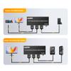 4K@60Hz HDMI eARC Splitter 1 in 2 Out, avedio links HDMI Switch 2 in 1 Out with eARC/ARC Audio Extractor, HDMI Bi-Direction Switch for Soundbar Support Optical Toslink SPDIF, Coaxial view 3