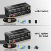 4K@60Hz HDMI eARC Splitter 1 in 2 Out, avedio links HDMI Switch 2 in 1 Out with eARC/ARC Audio Extractor, HDMI Bi-Direction Switch for Soundbar Support Optical Toslink SPDIF, Coaxial view 4