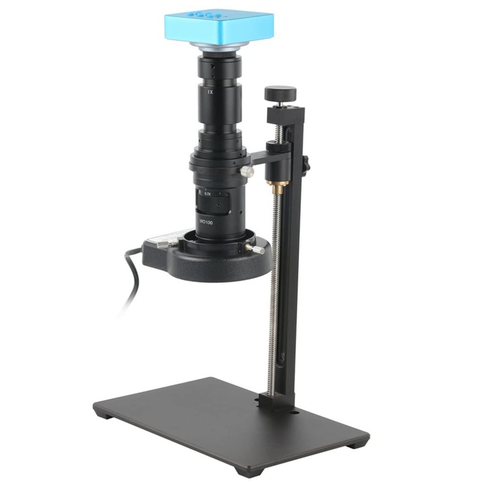 EHVYBDX Microscope Accessories Kit 1080P IMX307 Industry HDMI USB Video Microscope Camera 100X 120X 130X Zoom C-Mount Lens Microscope Slides