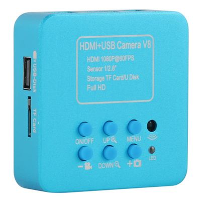 EHVYBDX Microscope Accessories Kit 1080P IMX307 Industry HDMI USB Video Microscope Camera 100X 120X 130X Zoom C-Mount Lens Microscope Slides