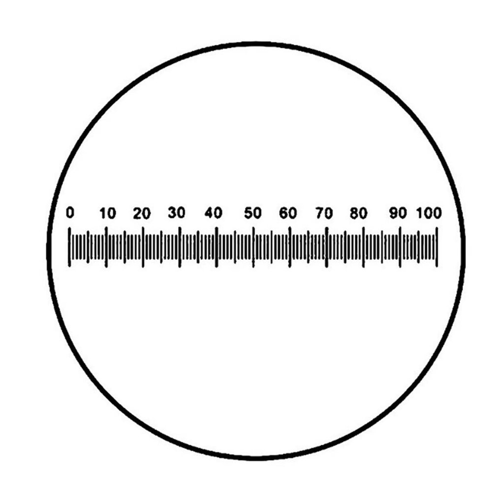 Microscope Accessories Kit Eyepiece Micrometer Diameter 19mm Optical Glass Cross Ruler for Biogolical Microscope 23.2mm Microscope Slides