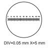 Microscope Accessories Kit Eyepiece Micrometer Diameter 19mm Optical Glass Cross Ruler for Biogolical Microscope 23.2mm Microscope Slides view 2