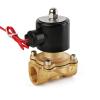 Pneumatic DN08 DN10 DN15 DN20 DN25 1/4" 3/8" 1/2" 3/4" 1" Solenoid Valve 12V 220V Pneumatic Valve for Water Oil helium gas(DN08,DC12V) (DN25) view 1