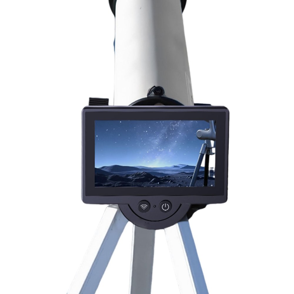 Gugxiom WiFi Electronic Eyepiece Camera, 4.3 inch Display, Telescope Image HD Amplifier, Compatible with 1.25" to 2" Eyepiece, Photo and Video Recording