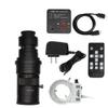 Microscope Accessories Kit Full H_D 38MP VGA 1080P USB Industry Video Microscope Camera with 0.1X 0.4X 0.5X Adjustable Zoom C Mount Lens 56 LED Ring Light Microscope Slides view 1