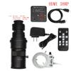 Microscope Accessories Kit Full H_D 38MP VGA 1080P USB Industry Video Microscope Camera with 0.1X 0.4X 0.5X Adjustable Zoom C Mount Lens 56 LED Ring Light Microscope Slides view 2