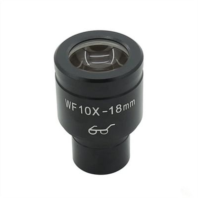Microscope Accessories Kit WF10X Biological Microscope High Eye Point Wide Angle Eyepiece Field of View 18mm Mounting Size 23.2mm Microscope Slides