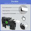 GREENCYCLE 18mm Label Maker Tape Compatible for Brother P-touch TZe-241 18mm 0.7'' Laminated White TZ-241 TZe241 Black on White 3/4'' TZe TZ Tape for Ptouch PT-D400 D410 D600 D610BT P700 P750W, 2 Pack view 2