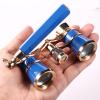 Aroncent Opera Glasses Binoculars 3x25 Vintage Theater Glasses with Handle: Compact Metal Opera Glasses for Theater Concert - Blue view 2
