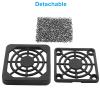 Hitefu 40mm Black Plastic Fan Filter Cover, 4 Pcs view 2