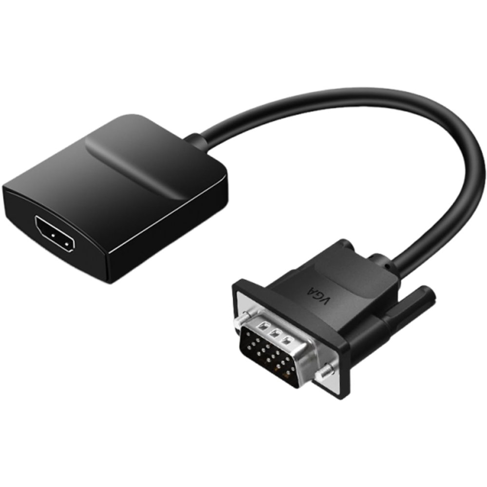 Compactly VGA Hdmis Video Converters Plugs and Play USB Powered Supports 1080P Signals Transfer PC to TVs Connecting PC VGA to Hdmis Adapter for HDTV
