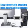 Compactly VGA Hdmis Video Converters Plugs and Play USB Powered Supports 1080P Signals Transfer PC to TVs Connecting PC VGA to Hdmis Adapter for HDTV view 2