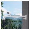 19.7-78.7in Overlength Surveillance Stand, Outdoor Wall-mounted Security Camera Holder for Parking Lot/Farm, White Camera Mounting Pole Easy Install(Light Coffee,0.5m-1 3/5 ft) view 1