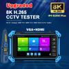 Upgarded 8K IPC CCTV Tester Monitor 8MP CVI TVI AHD CVBS Coaxial Camera Test 5.4inch Touchscreen RJ45 Cable Test RS485 VGA HDMI Input POE WiFi Cable Tracer (IPC-5100C Plus) view 2