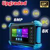 Upgarded 8K IPC CCTV Tester Monitor 8MP CVI TVI AHD CVBS Coaxial Camera Test 5.4inch Touchscreen RJ45 Cable Test RS485 VGA HDMI Input POE WiFi Cable Tracer (IPC-5100C Plus) view 3