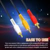 10FT RCA Audio Video Composite Cable, AV Cable Red/White/Yellow 3 Male to 3 Male for TV, DVD, VCR, Projector, Amplifier, Speaker, Satellite, Home Theater Receivers view 4