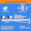 1.6-6.6ft Surveillance Camera Pole, Extra-long Wall-mounted Camera Bracket Mount Outdoor Weatherproof, Security Camera Pole for School/Gas Station(B,1m-3.3 ft) view 2