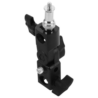 DOITOOL Camera Flash Bracket: Adjustable Umbrella Mount Holder Tripod Flash Adapter for Photography Lighting Hot Shoe Accessories for Studio