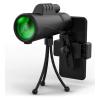 10x42 Monocular Telescope - Compact, Portable with 18mm Eyepiece, Prism Lens, Tripod for Bird Watching & Outdoor Travel view 2