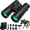 12x42 Roof Prism Binoculars for Adults - HD Professional Telescope for Bird Watching, Travel, Stargazing, Hunting, s, and Sports - Prism, FMC Lens view 1