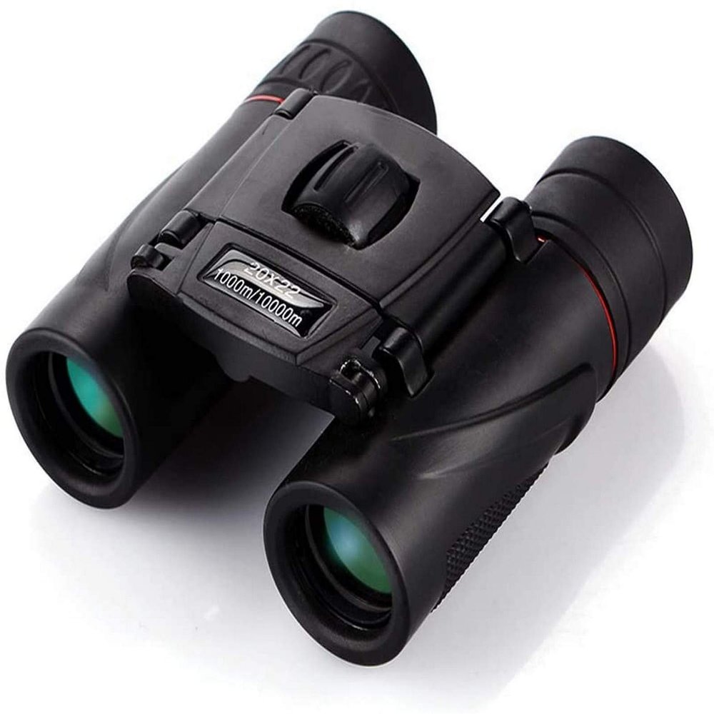 20X22 Compact Binoculars - Waterproof, 8X Foldable Pockets, Suitable for Bird Watching, Camping, Sports, Travel, and Outdoor Activities