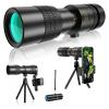 4K 10-300x40mm HD Zoom Monocular Telescope - Waterproof and High Definition with Smartphone Holder & Tripod for Wildlife Bird Watching and Hiking view 1